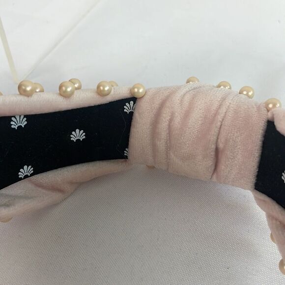 Lele Sadoughi Pink Pearl Headband